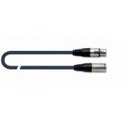 Quik Lok MX775-5 микрофонный кабель, 5 метров, разъемы XLR/F - XLR/M, цвет черный