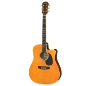 Aria AWN-15CE OR электроакустическая гитара, цвет оранжевый