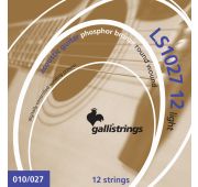 Galli LS1027-12 Комплект струн для 12-струнной акустической гитары, фосфорная бронза