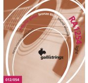 Galli RA1254 Комплект струн для акустической гитары, бронза 80/20, Light, 12-54