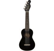 Fender Venice-Black укулеле сопрано, цвет черный