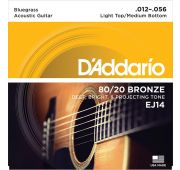 D'Addario EJ14 BRONZE 80/20 Струны для акустической гитары 12-56