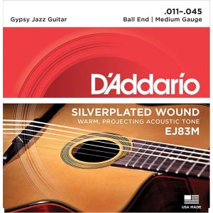 D'Addario EJ83M Gypsy Jazz Комплект струн для акустической гитары, шарики на концах, Medium, 11-35