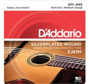 D'Addario EJ83M Gypsy Jazz Комплект струн для акустической гитары, шарики на концах, Medium, 11-35