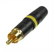 Rean NYS373-4 разъем RCA корпус хром, золоченные контакты, для кабеля от 3,5 до 6,1 мм