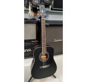Parkwood W81-BKS TA трансакустическая гитара, черная, с чехлом УЦЕНКА