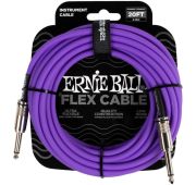 Ernie Ball 6420 кабель инструментальный Flex, прямой - прямой джеки, 6 метров, фиолетовый