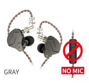 KZ ZSN PRO Gray гибридные наушники без микрофона, цвет серый