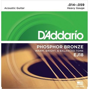 D'Addario EJ18 PHOSPHOR BRONZE Струны для акустической гитары фосфорная бронза, 14-59