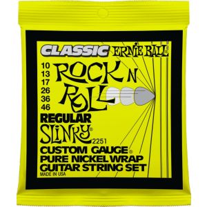 Ernie Ball 2251 струны для эл.гитары Classic Pure Nickel Regular Slinky 10-46