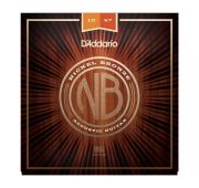 D'Addario NB1047 Nickel Bronze Комплект струн для акустической гитары, Extra Light, 10-47