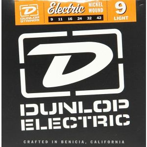 Dunlop DEN0942 Комплект струн для электрогитары, никелированные, Light, 9-42