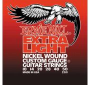 Ernie Ball 2210 струны для эл.гитары Nickel Wound Extra Light (10-14-20w-28-40-50)