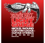 Ernie Ball 2208 струны для эл.гитары Nickel Wound Light  (11-15-22w-30-42-52)