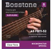 Bosstone Clear Tone AS FB11-52 Струны для акустической гитары фосфор бронза калибр 0.011-0.052