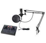 Foix V9Xpro+BM800 Набор для стрима, конференций, игровой, студийный (микрофон, звуковая карта)
