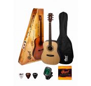 Cort EarthPack OP комплект: акустическая гитара + аксессуары, цвет натуральный