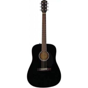 Fender CD-60S Black WN акустическая гитара, цвет черный