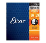Elixir 12074 NANOWEB Комплект струн для 7-струнной электрогитары, Light/Heavy, 10-59