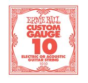 Ernie Ball 1010 струна для электро и акустических гитар. Сталь, калибр .010