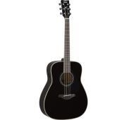 Yamaha FG-TA BL трансакустическая гитара, цвет черный