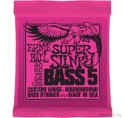 Ernie Ball 2824 струны для 5-струнной бас-гитары Nickel Wound Bass Super Slinky 5 (40-60-75-95-125