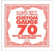 Ernie Ball 1170 струна для электро гитар. Никель, калибр .070