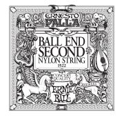 Ernie Ball 1522 2я струна для классической гитары. Черный нейлон, шарик, калибр .032