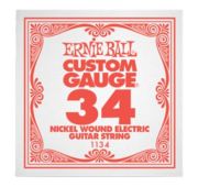 Ernie Ball 1134 струна для электро и акустических гитар. Никель, в оплётке, калибр .034