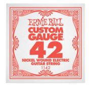 Ernie Ball 1142 струна для электро и акустических гитар. Никель, в оплётке, калибр .042