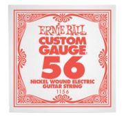 Ernie Ball 1156 струна для электро и акустических гитар. Сталь, калибр .056