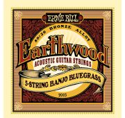 Ernie Ball 2063 струны для 5 стр. банджо Earthwood 80/20 Bronze Bluegrass (9-11-13-20w-9)