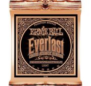 Ernie Ball 2548 струны для акуст.гитары Everlast Coated Phosphor Bronze Light (11-15-22w-30-42-52) фосфорная бронза с нанонапылением