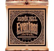 Ernie Ball 2550 струны для акуст.гитары Everlast Coated Phosphor Bronze Extra Light (10-14-20w-28-40-50)  фосфорная бронза с нанонапылением