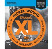 D'Addario EXL110BT Nickel Wound Комплект струн для электрогитары, Regular Light 10-46