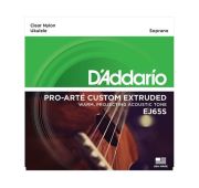 D'Addario EJ65S Pro-Arte Custom Extruded Комплект струн для укулеле сопрано