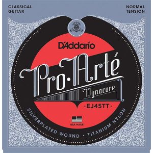 D'Addario EJ45TT ProArte DynaCore Комплект струн для классической гитары, титан, норм. натяжение