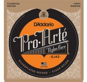 D'Addario EJ43 PRO ARTE Струны для классической гитары нейлоновые Light
