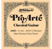 D'Addario J4603 Pro-Arte Отдельная 3-я струна для классической гитары, нейлон, сильное натяжение