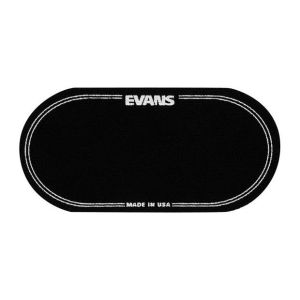 Evans EQPB2 EQ Наклейка на рабочий пластик бас-барабана, овальная, черная, для двойной педали.