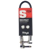 Stagg SPC030L DL гитарный патч шнур, jack-jack, длина 30см