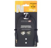 Stagg NYA010/MPS2MJSR Y-адаптер кабель серии N, 10 см