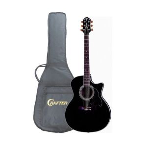 Crafter GAE-8 BK электроакустическая гитара с чехлом