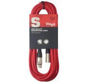 Stagg SMC10 CRD микрофонный шнур, xlr-xlr, длина 10 метров, цвет красный