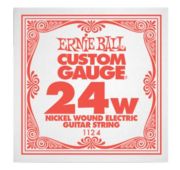 Ernie Ball 1124 струна для электро и акустических гитар, Никель, в оплётке, калибр .024