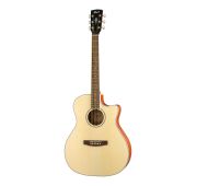 Cort GA-MEDX OP электроакустическая гитара с вырезом, цвет натуральный