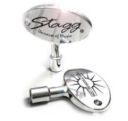 Stagg DRUM KEY Ключ для настройки барабанов, блестящий металл, овальный «барашек»