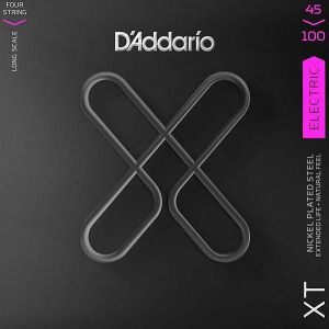 D'Addario XTB45100 Комплект струн для бас-гитары, никелированные, 45-100, с покрытием