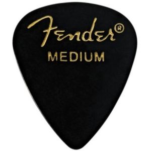 Fender 351 Shape Picks 1 Gross Black Medium медиатор, цвет черный