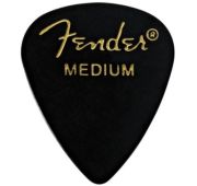 Fender 351 Shape Picks 1 Gross Black Medium медиатор, цвет черный